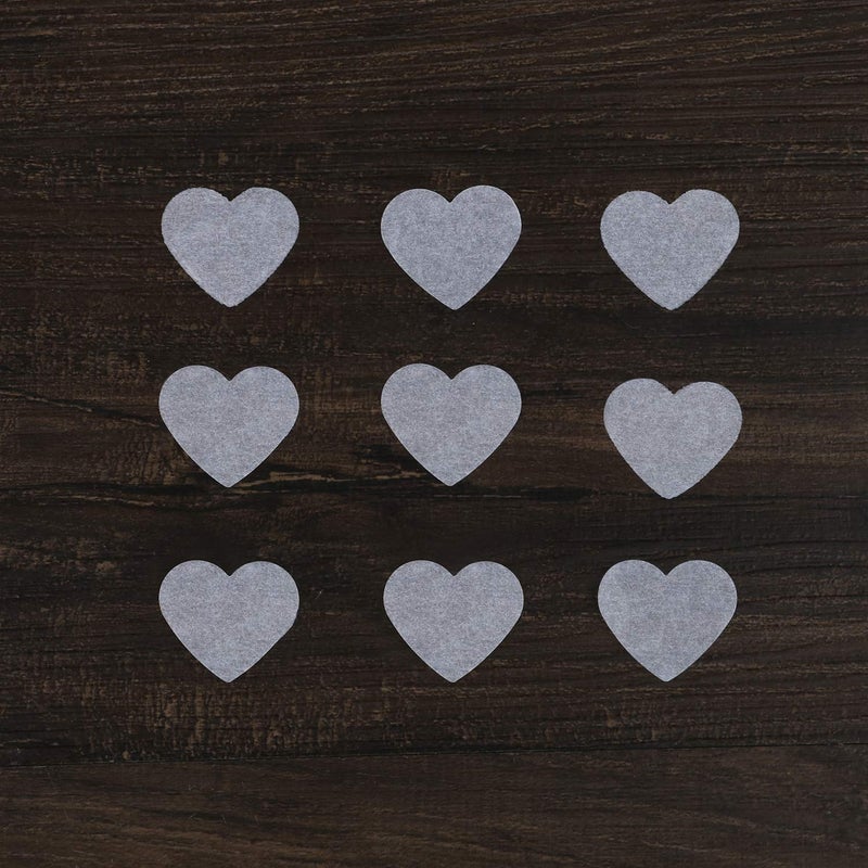 BATTIFE 7.1 Oz White Heart Shaped Confetti  25000Pcs Tissue Paper  Table Confetti for Wedding Celebrations Party  200 Gram - Image 2